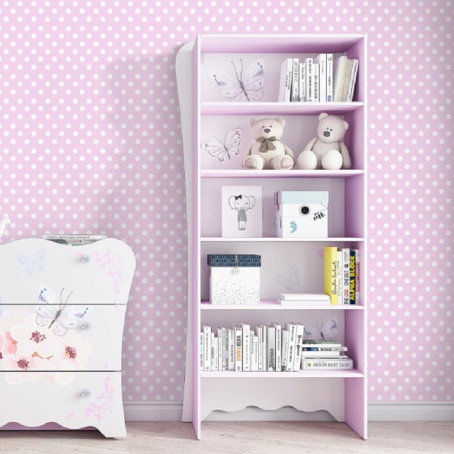 Фотообои и фотообои розовый фон в горошек 14-621