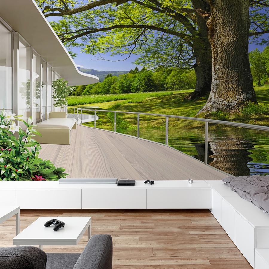 фотообои 3д терраса 14-1169