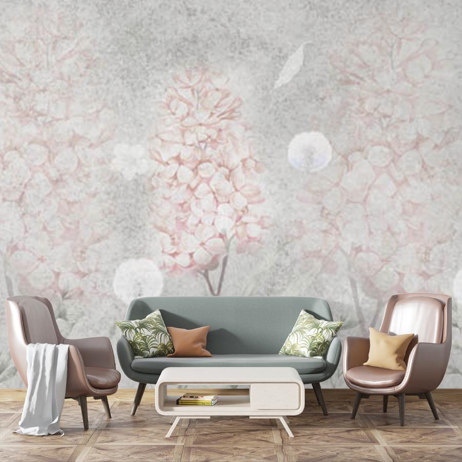 фотообои гортензия и одванчики 13-643