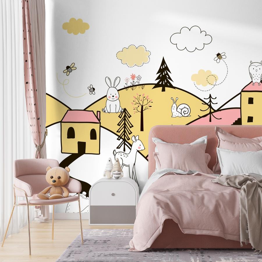 фотообои сказочный город на холмах 12-1310 фотообои сказочный город на холмах 12-1310