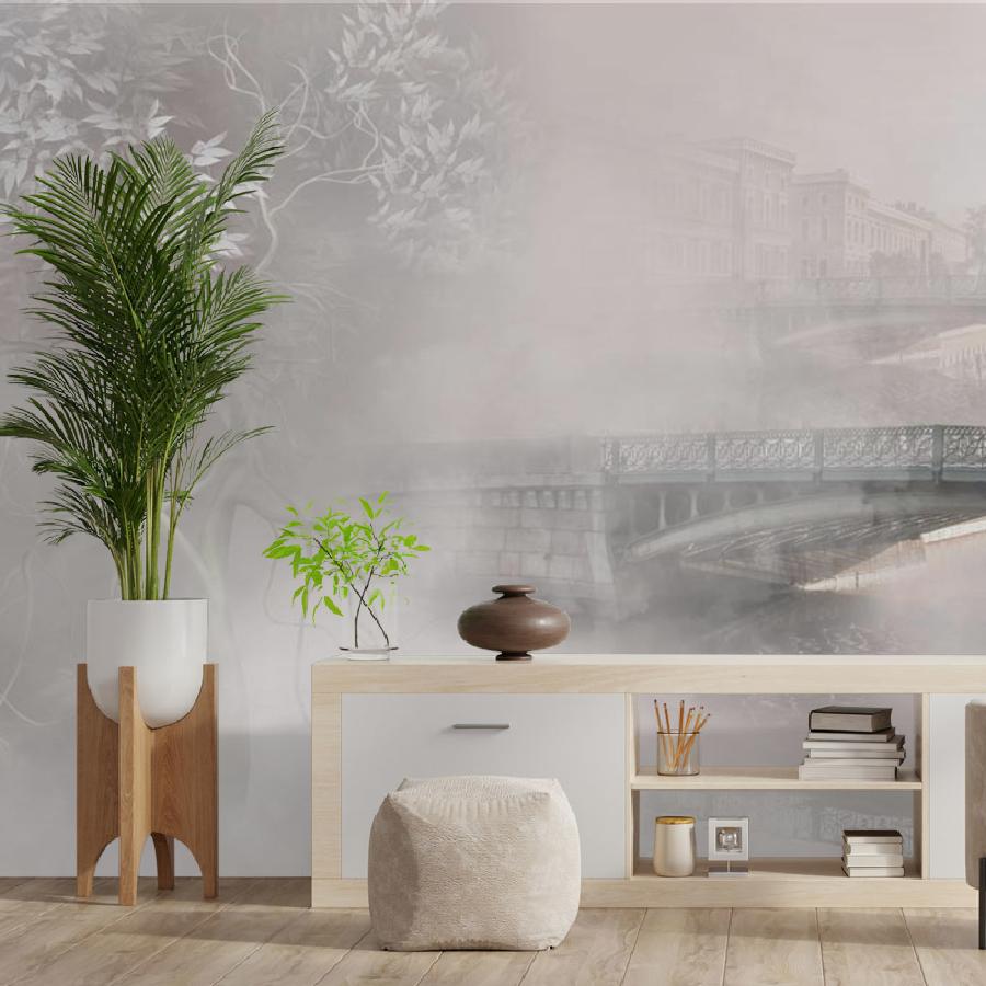 фотообои туманный мост 13-526