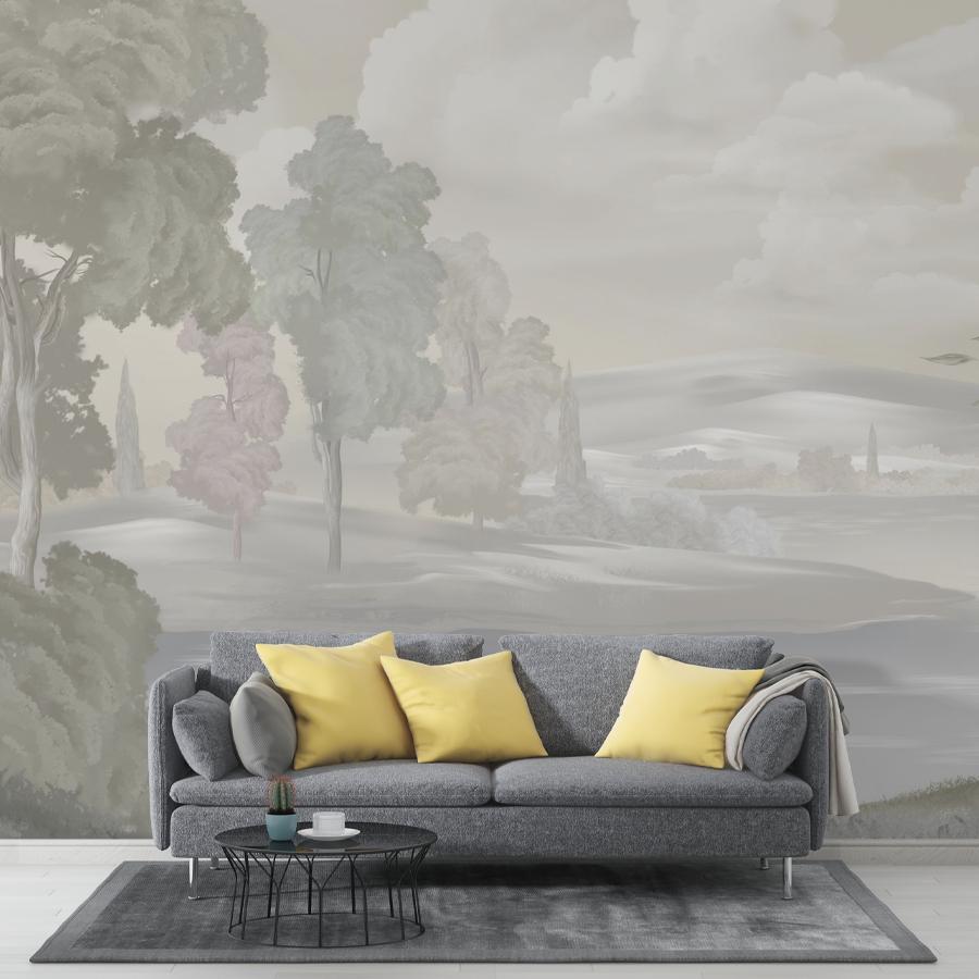 фотообои пейзаж гравюра 13-1115