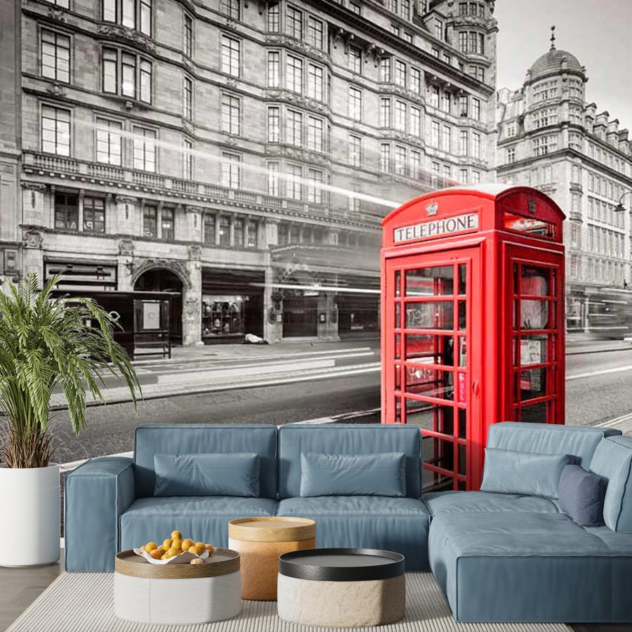 фотообои телефонная будка величественного лондона 9-533