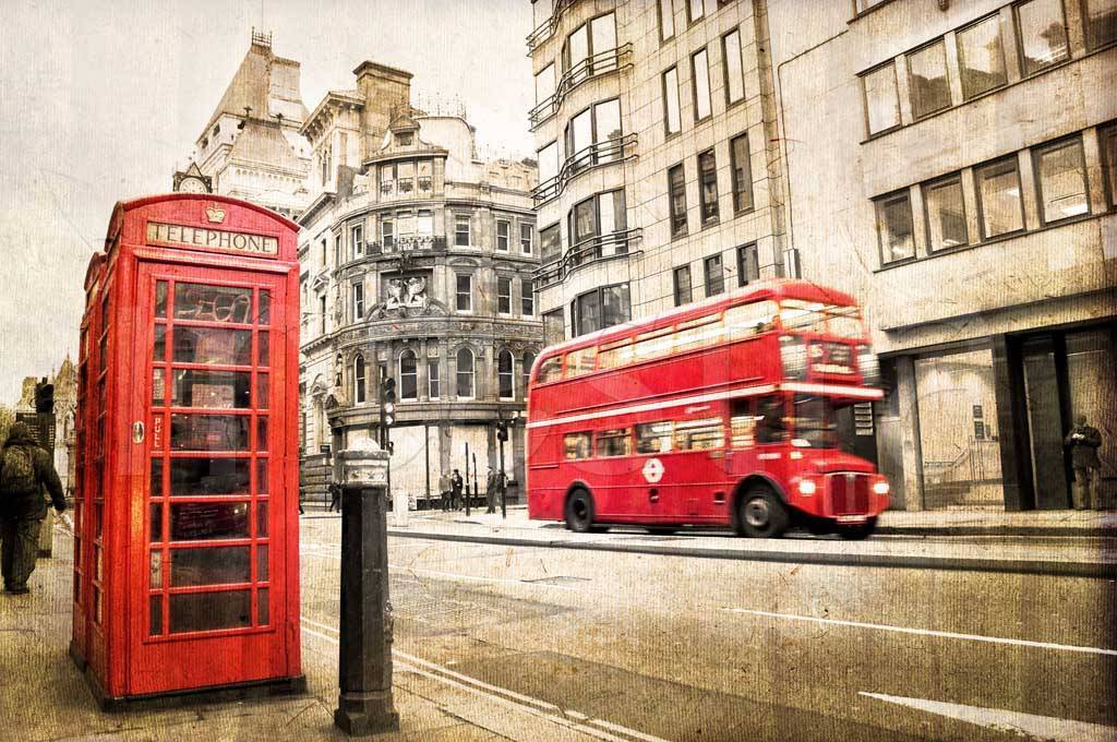 Фотообои Телефонная будка прекрасного Лондона