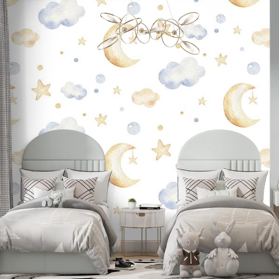 фотообои облака и месяц 12-659