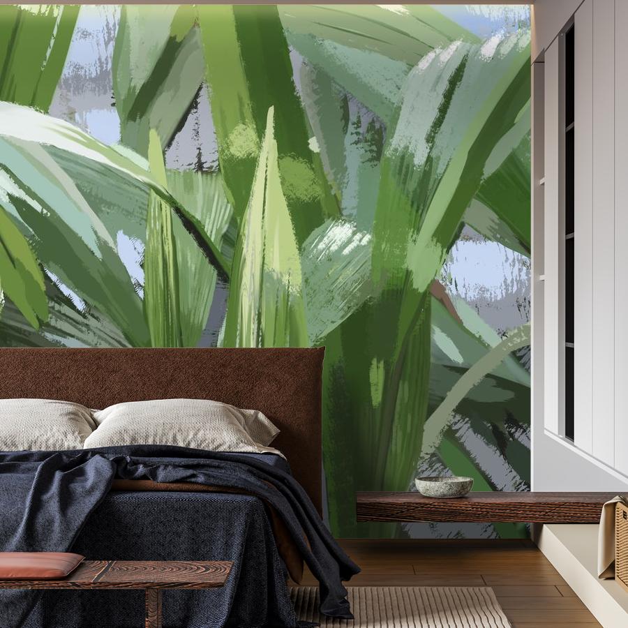 фотообои пастельные зеленые листья 13-839 фотообои пастельные зеленые листья 13-839