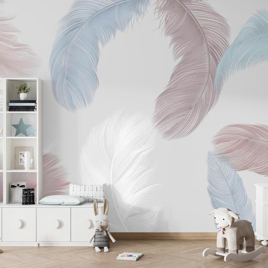 фотообои цветные перья 14-303