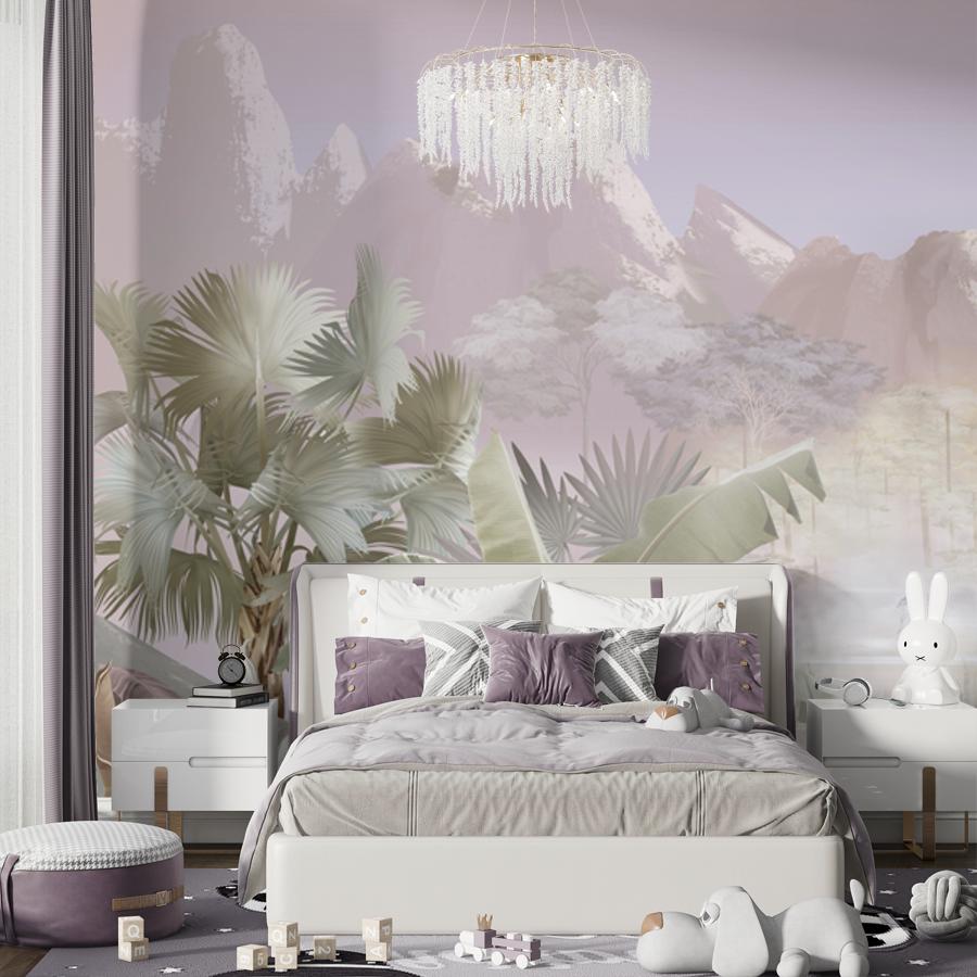 фотообои тропический лес с облаками