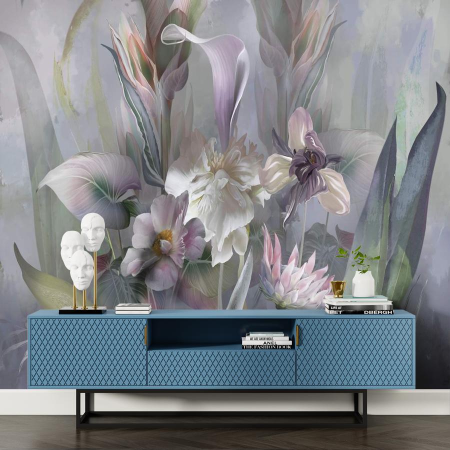 фотообои букет с цветами 3д