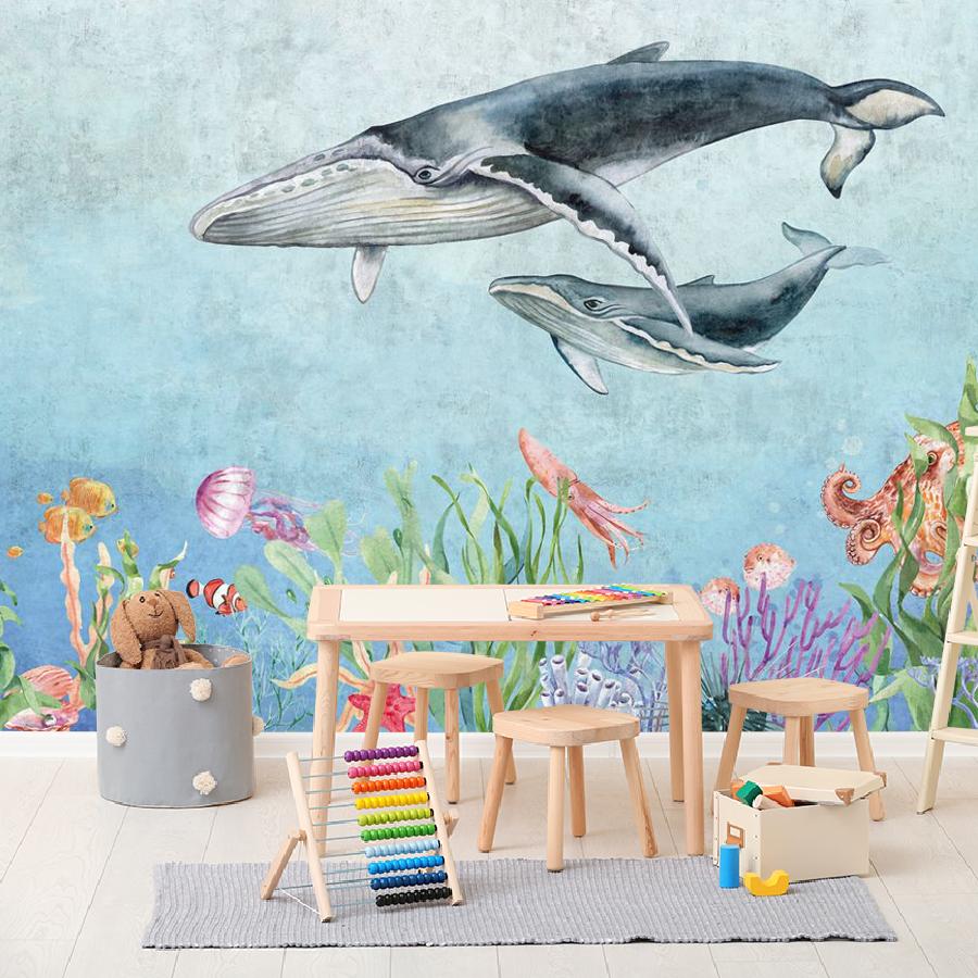 фотообои киты на дне моря 12-1920 фотообои киты на дне моря 12-1920