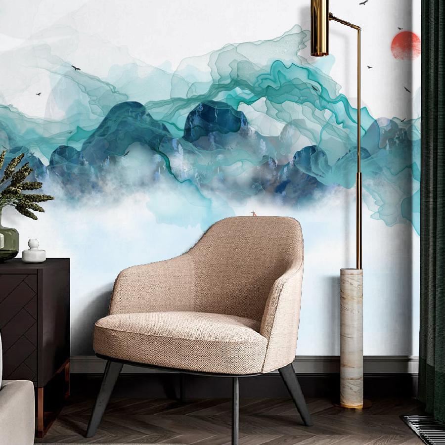 фотообои горы акварельные 10-696