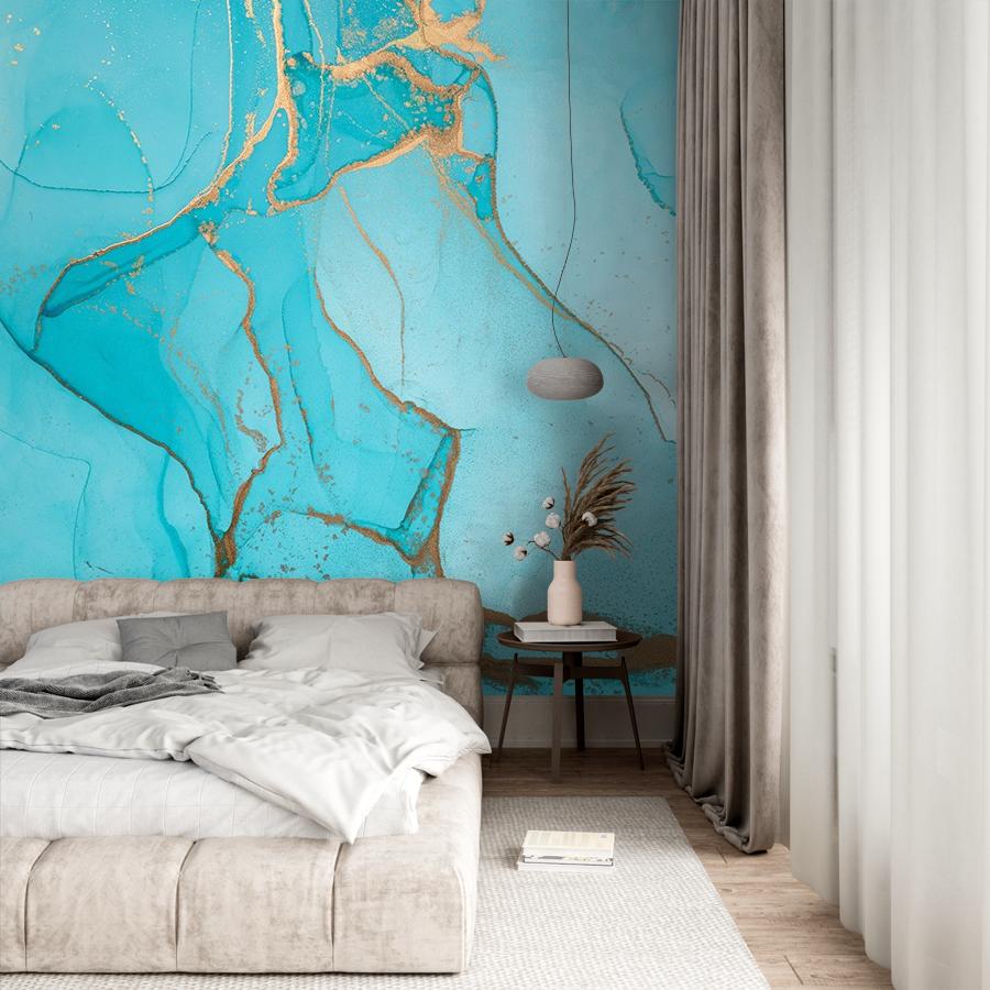 фотообои срез камня бирюза 9-1782