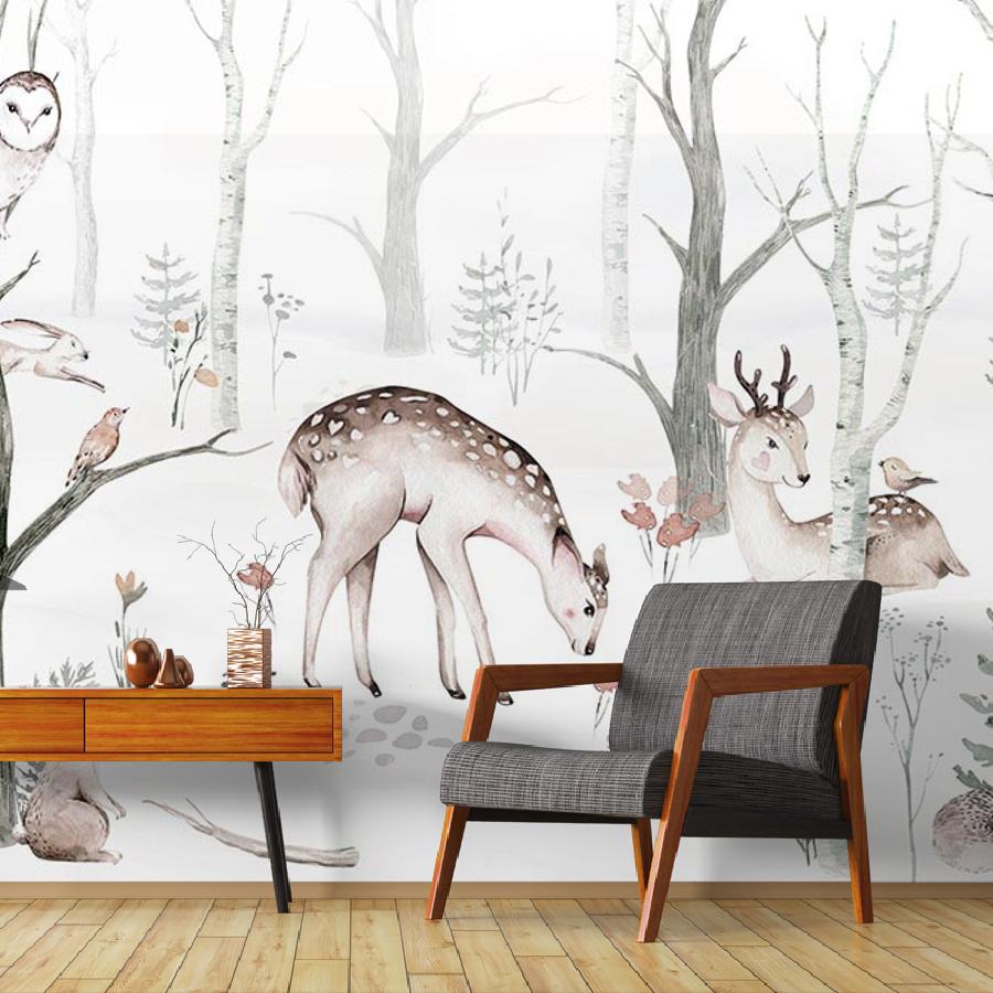 фотообои животные в лесу 14-220 фотообои животные в лесу 14-220