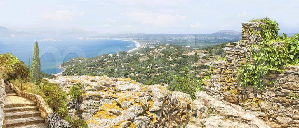 Фотообои Панорамный вид на побережье Средиземноморья