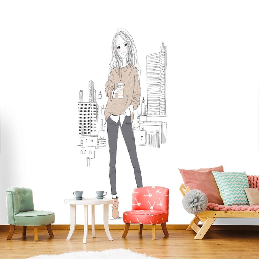 фотообои модница 12-1242