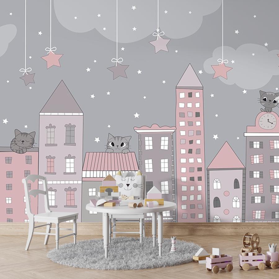 фотообои в детскую домики 12-1593 фотообои в детскую домики 12-1593