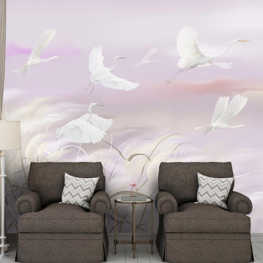 фотообои журавли летят 13-753 фотообои журавли летят 13-753