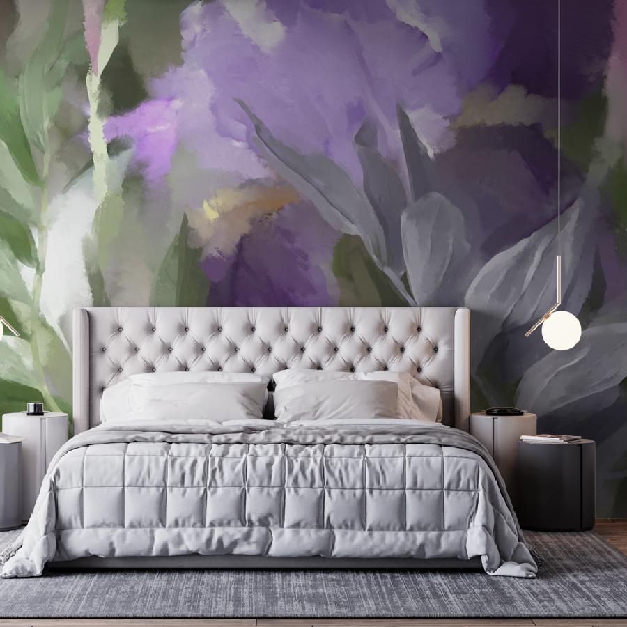 фотообои ирисы живопись 13-820