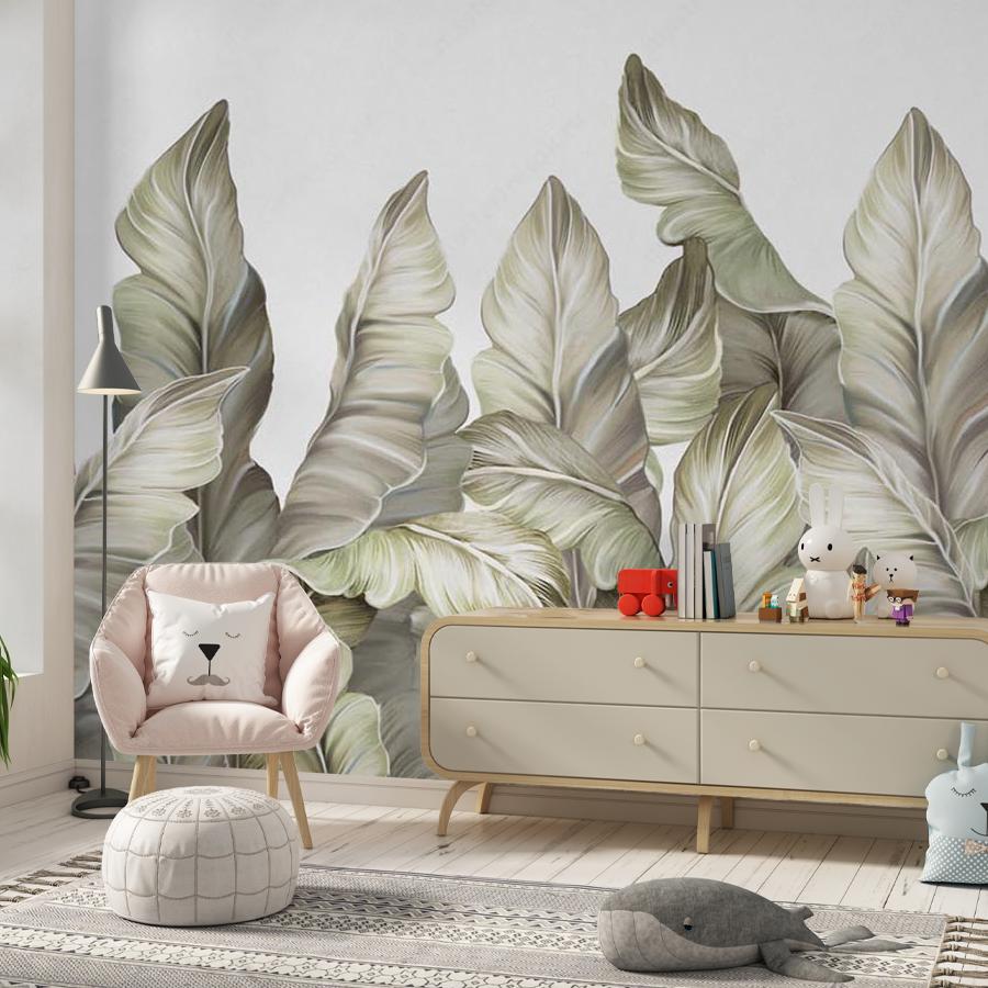 фотообои банановые листья снизу 13-496