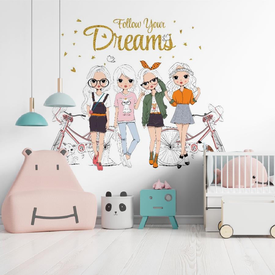 фотообои модные подружки 12-1131