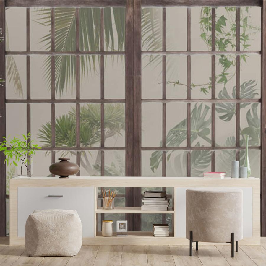 фотообои витражное окно 9-1475