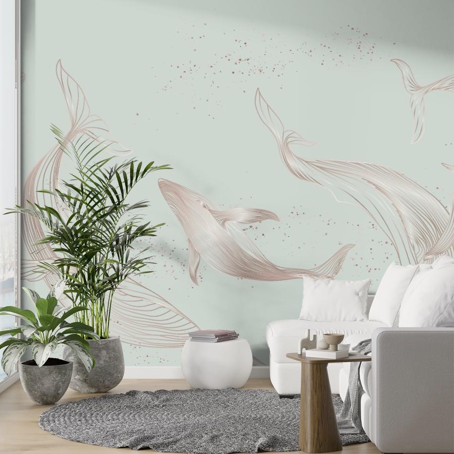 фотообои дельфины в детскую 14-1294 фотообои дельфины в детскую 14-1294