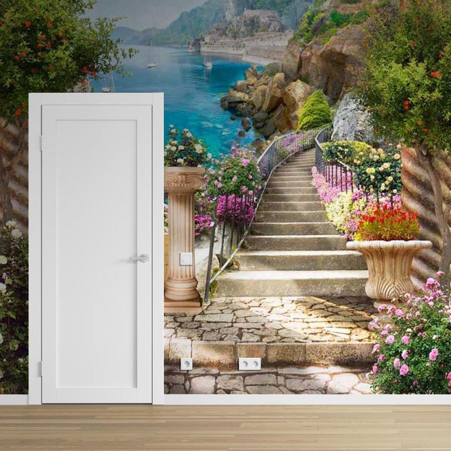 фотообои 3д арка с видом на море 7-204