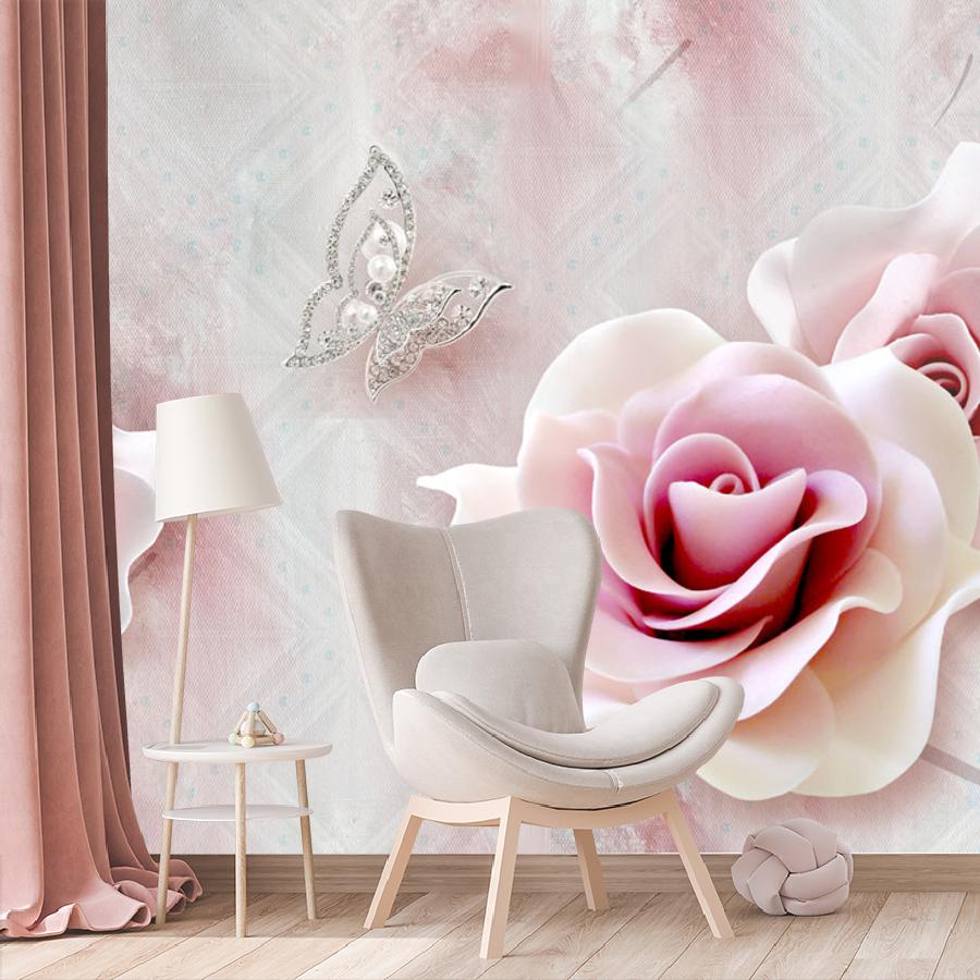 фотообои 3д розы нежные 10-663 фотообои 3д розы нежные 10-663