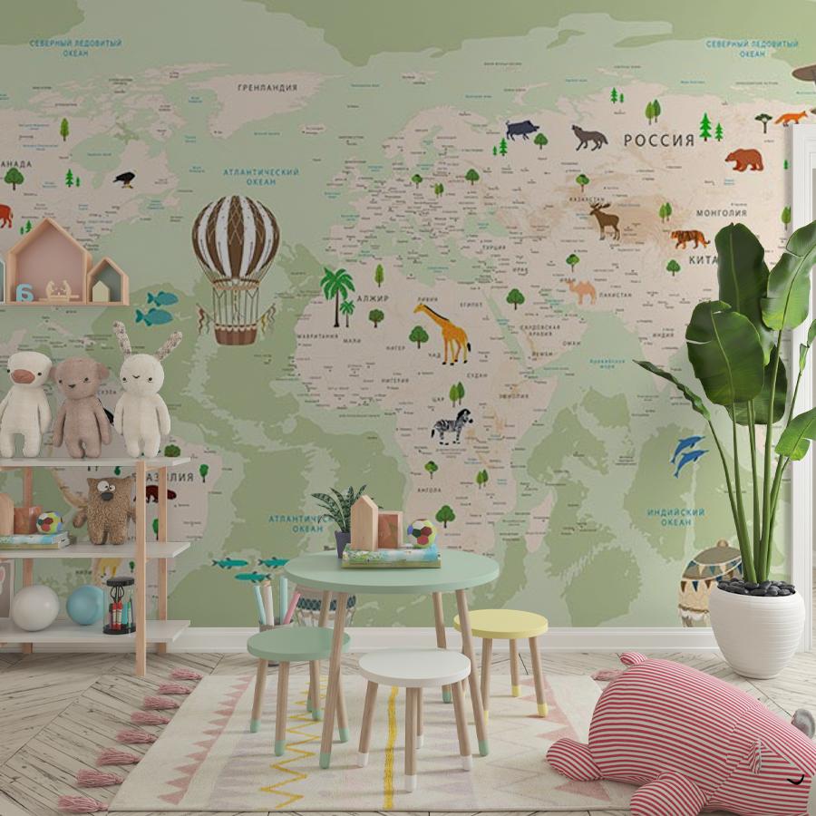 фотообои карта мира с самолетами 12-999 фотообои карта мира с самолетами 12-999