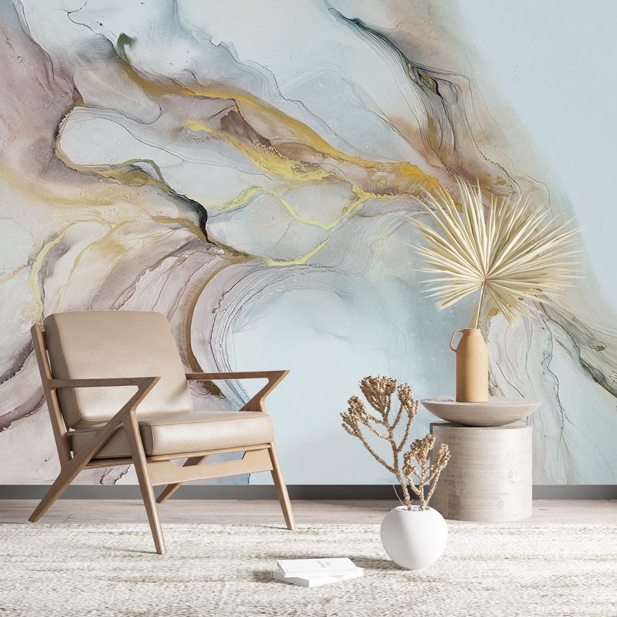 фотообои в спальню розовый мрамор 9-1839