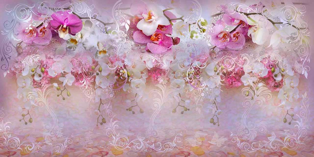 Фотообои Розовые орхидеи 3 д