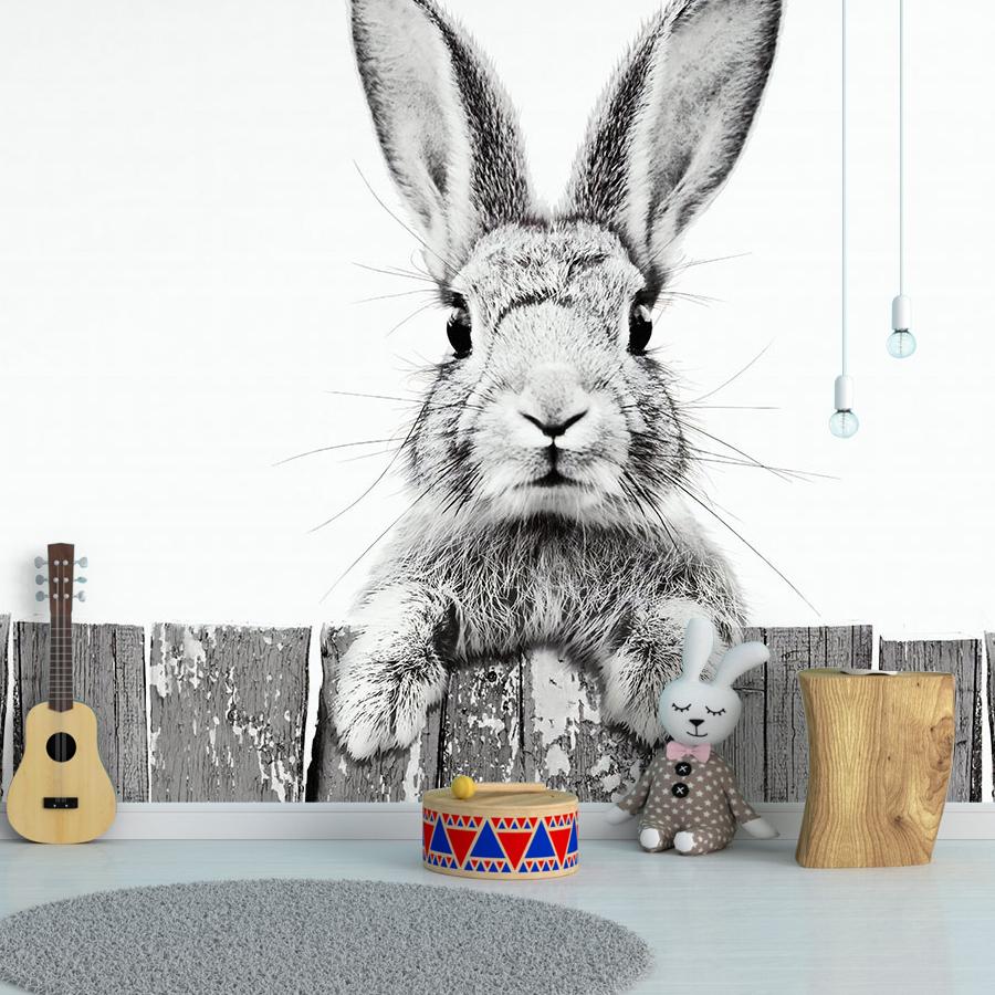 фотообои серый зайка 14-490