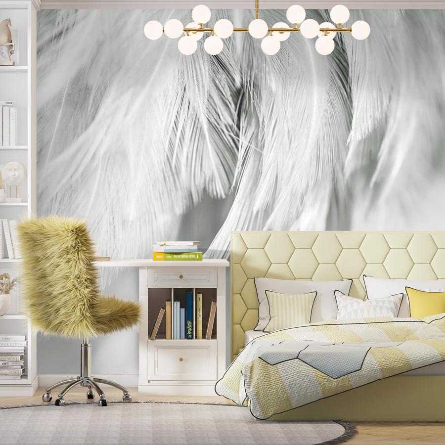 фотообои фон из белых перьев 9-1223 фотообои фон из белых перьев 9-1223