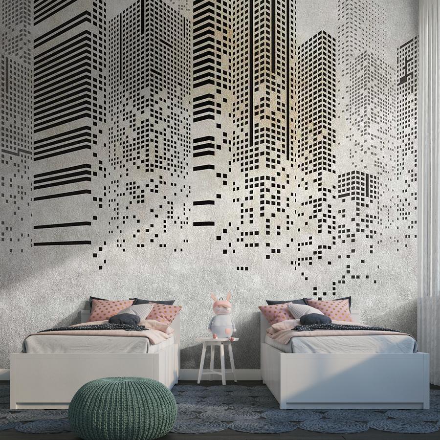 фотообои город тетрис 14-549