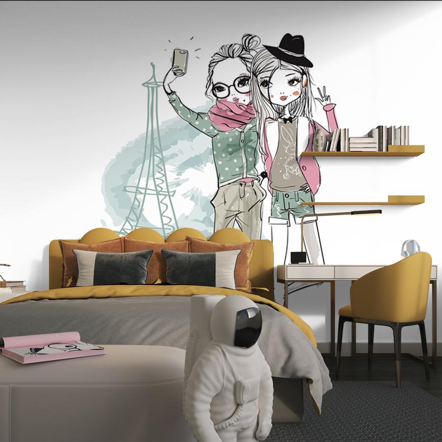 фотообои подружки в париже 12-1129 фотообои подружки в париже 12-1129