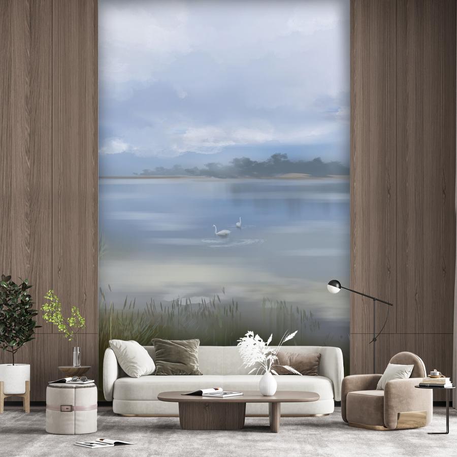 фотообои озеро утром 13-1100