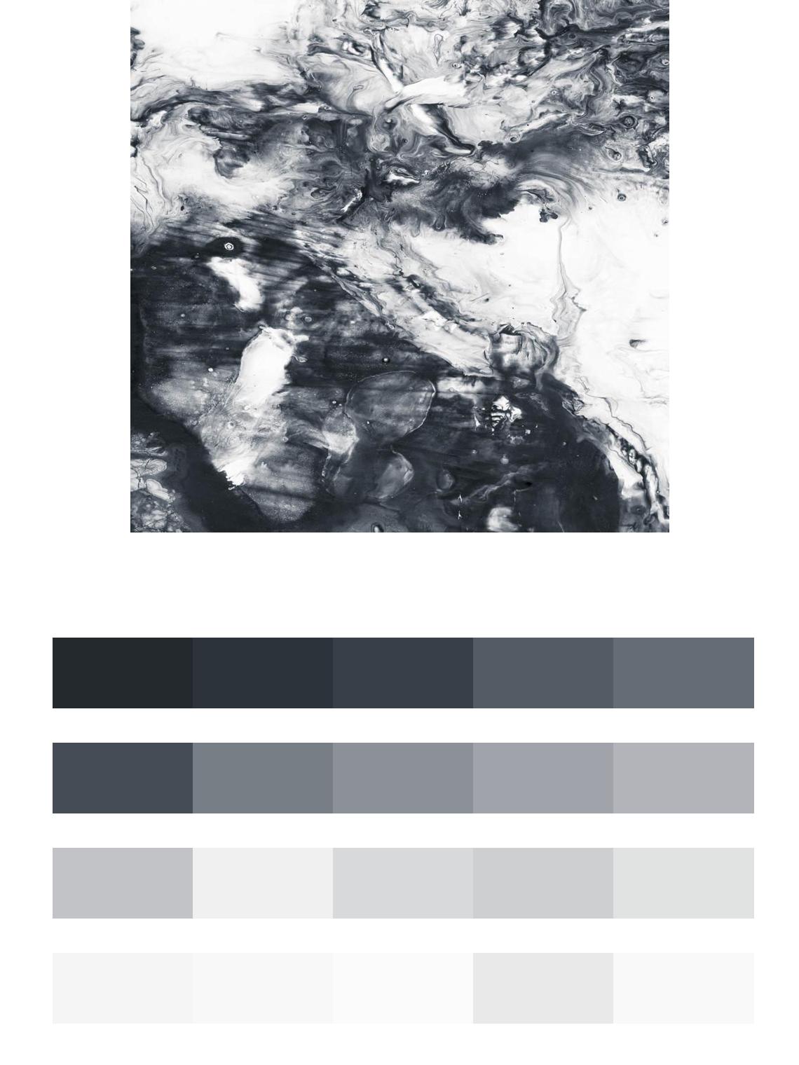 Черно-белая абстракция цвета