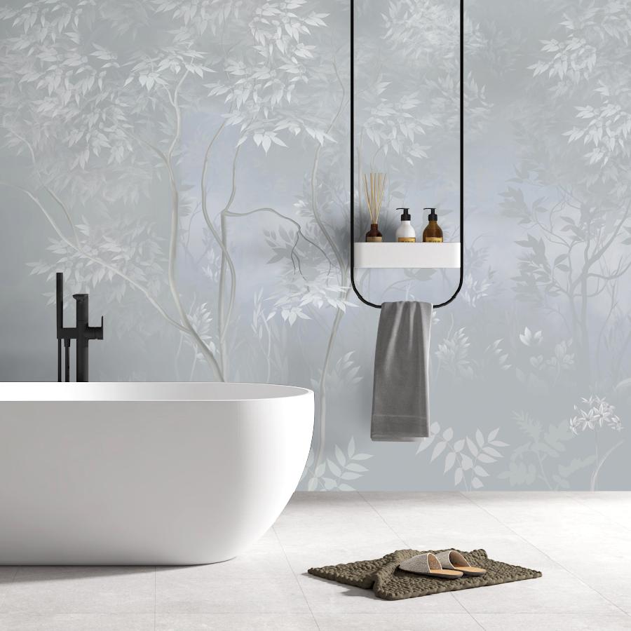 фотообои серебристый лес