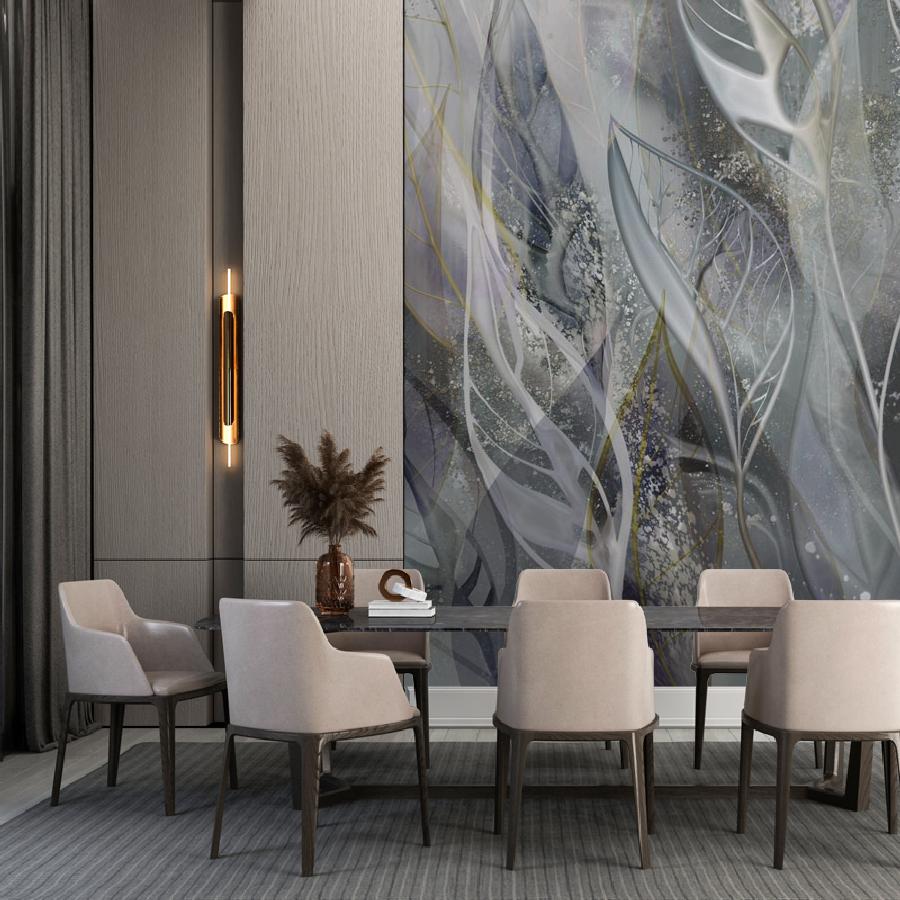 фотообои листья серые барельеф 13-831 фотообои листья серые барельеф 13-831