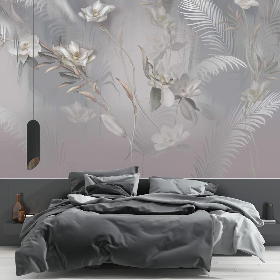 фотообои 3д панно листья и цветы 13-979