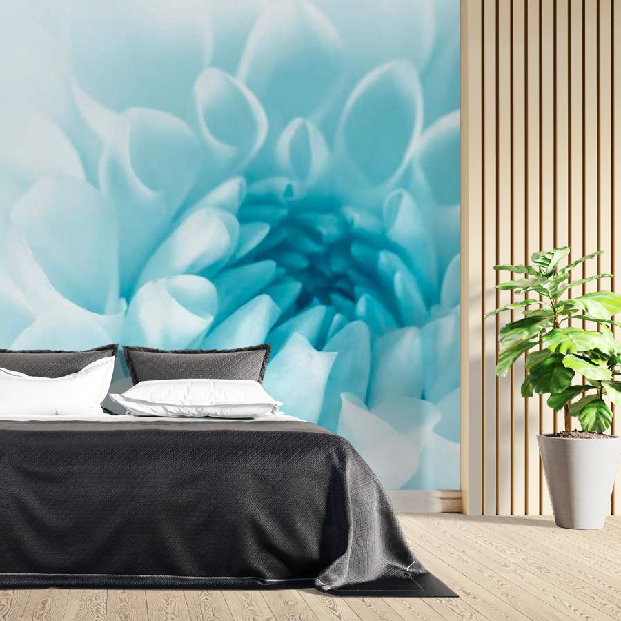 фотообои голубой цветок 9-045