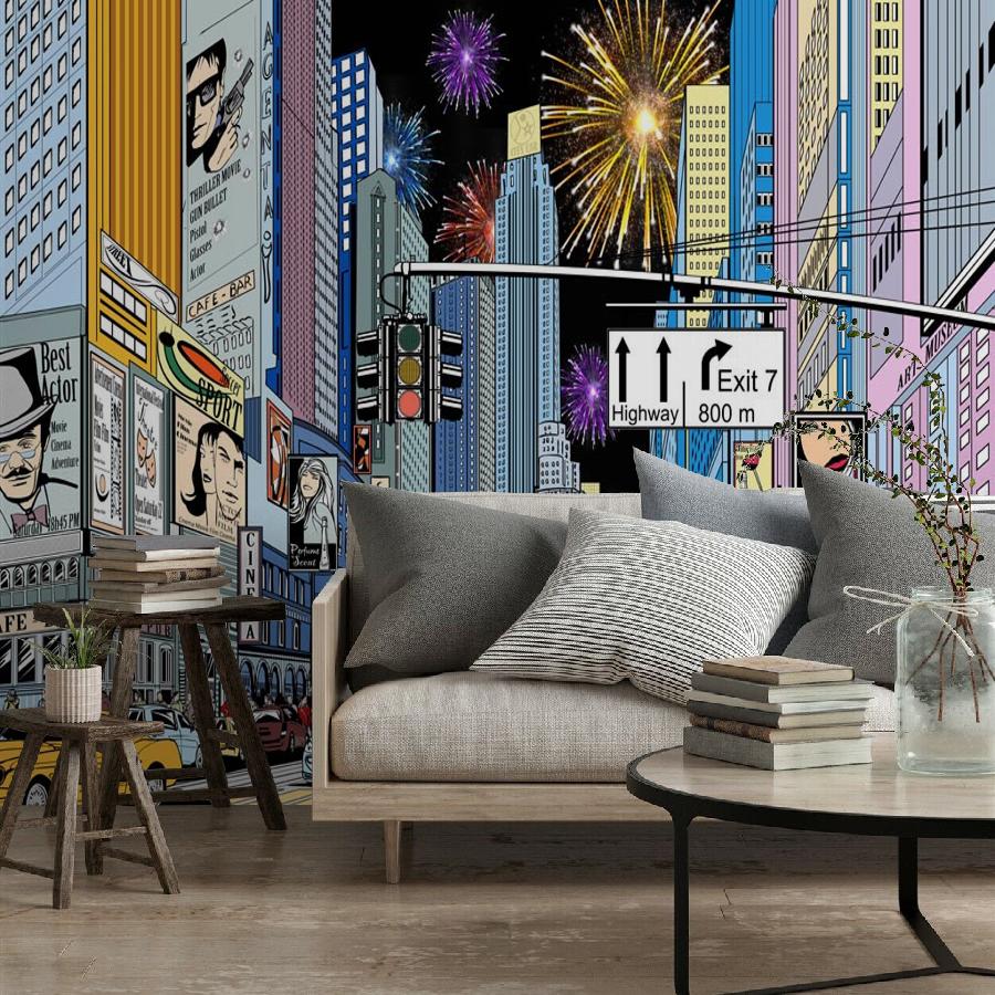 фотообои комикс город 14-240
