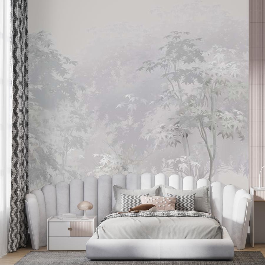 фотообои деревья серые силуэты