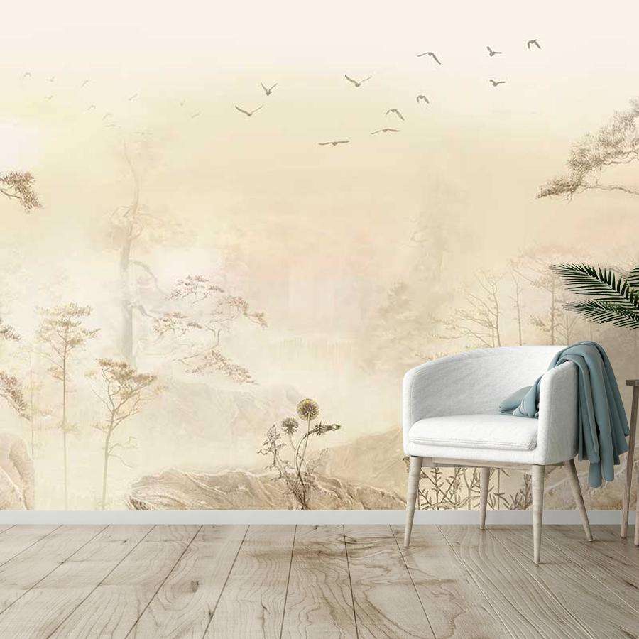 фотообои золотой лес 13-418