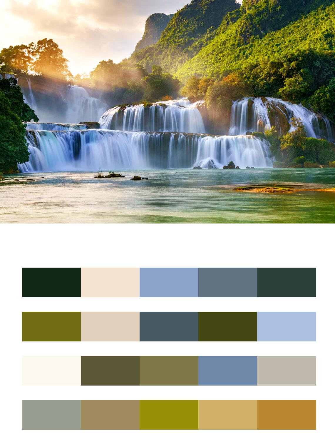 Водопад Каобанг, Вьетнам цвета