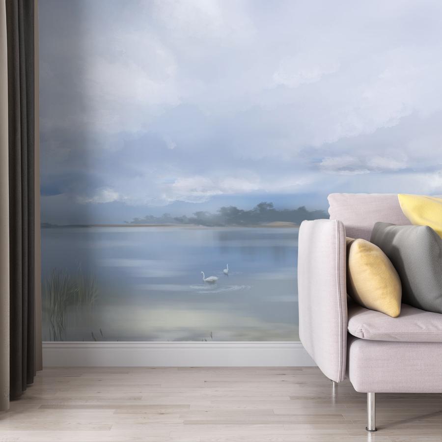 фотообои озеро утром 13-1100