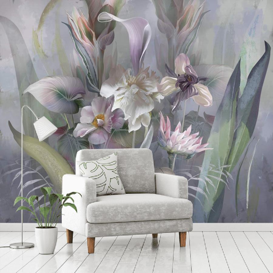 фотообои букет с цветами 3д