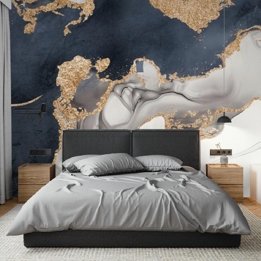 фотообои мрамор синий 14-1115