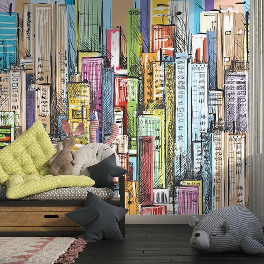 фотообои 3д город рисунок 9-1935