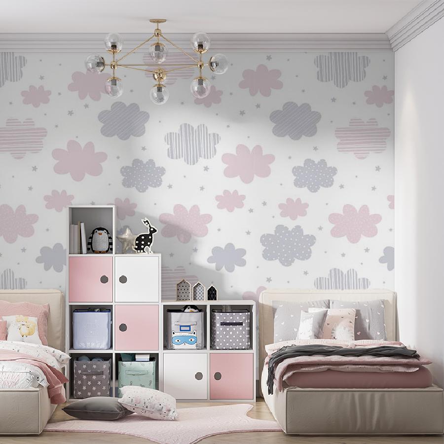 Фотообои и фотообои облака разноцветные 12-758